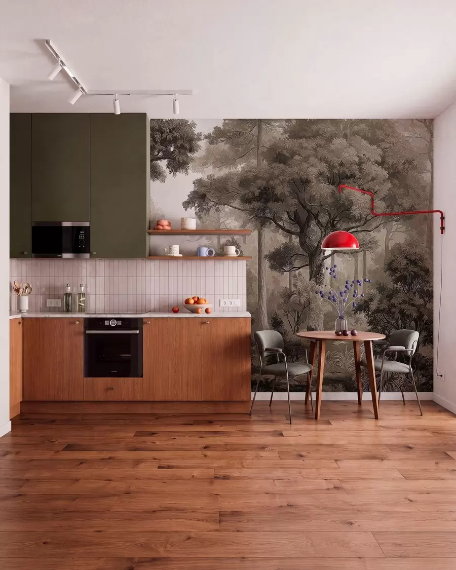 wall murals Листопадна шума w05196v1