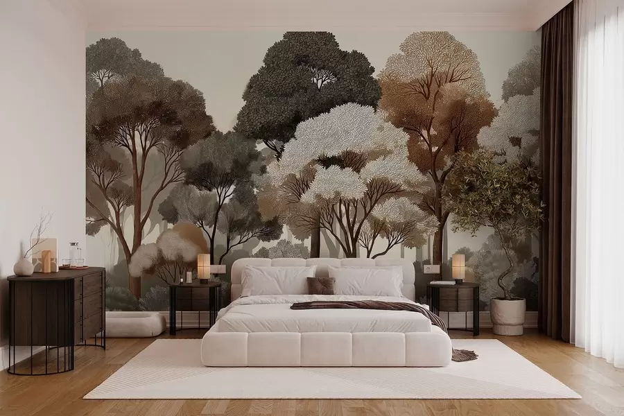 wall murals Листопадна шума w05198v1