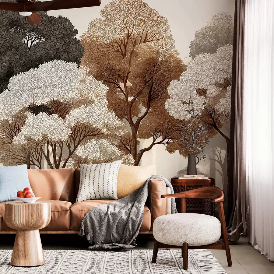 wall murals Листопадна шума w05198v1