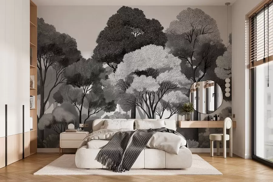 wall murals Листопадна шума w05198v2
