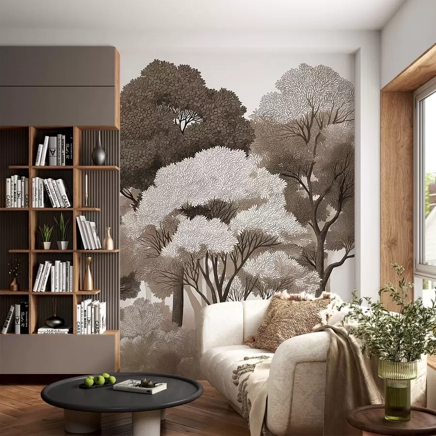 wall murals Листопадна шума w05198v3