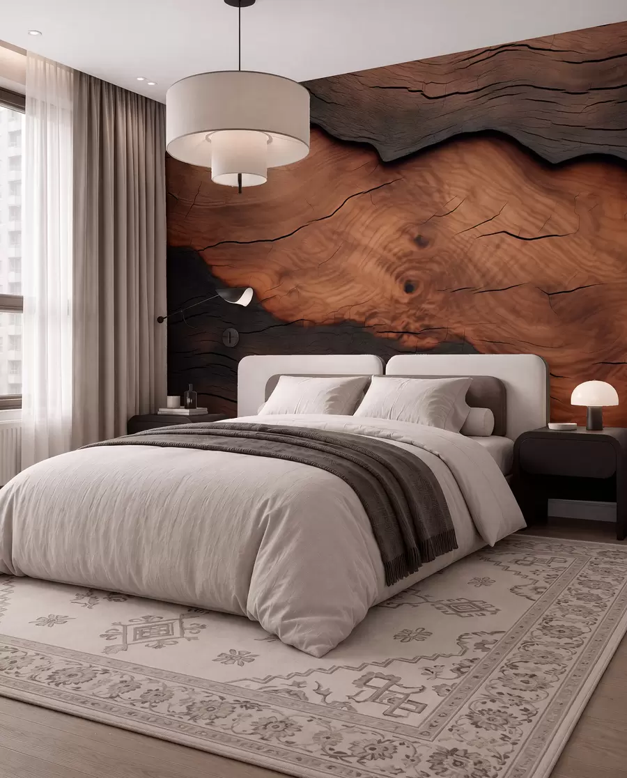 wall murals Имитација коре дрвета w09705