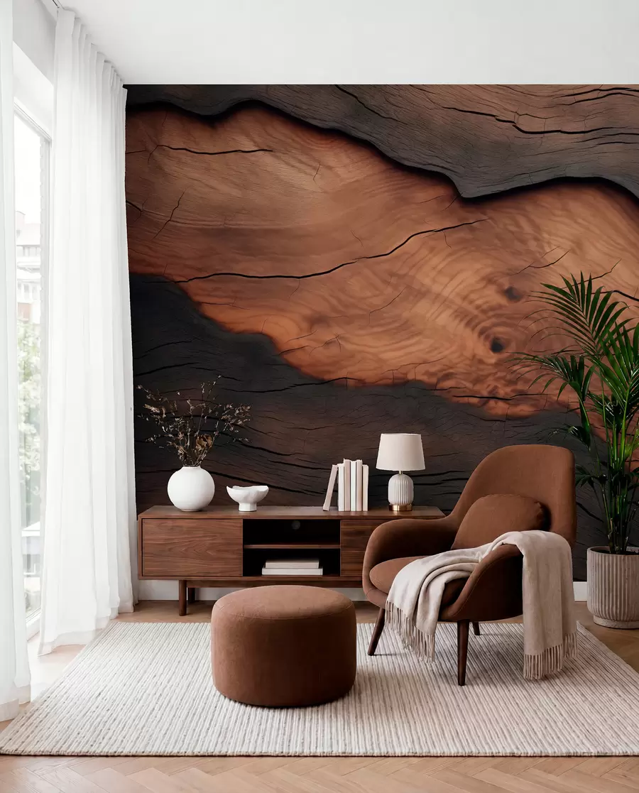 wall murals Имитација коре дрвета w09705