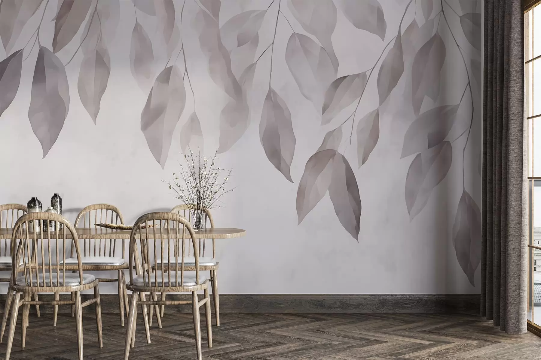 wall murals Висеће лишће w05216