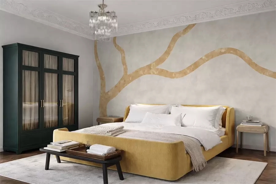 wall murals Светла грана на бледој позадини w05144