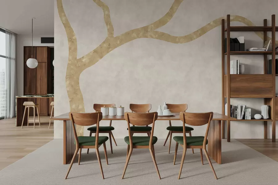 wall murals Светла грана на бледој позадини w05144