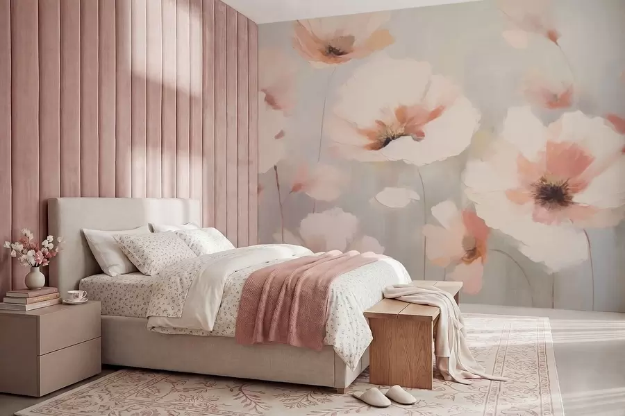 wall murals Нежно цвеће у пастелним тоновима w05222