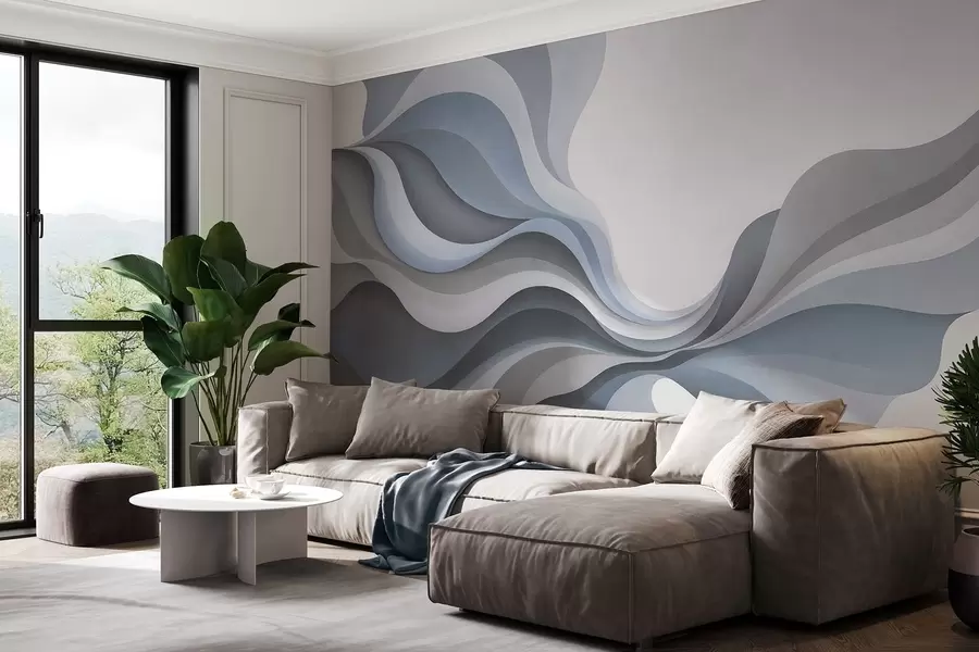 wall murals Глатки елегантни таласи w05245v2