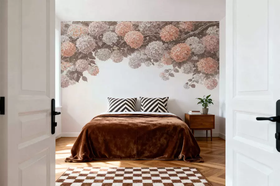 wall murals Осликане хортензије висе w05250v1