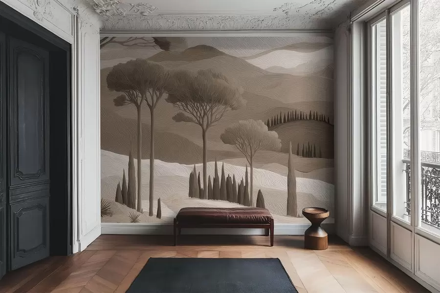 wall murals Пејзаж у стилу уљаних боја w05258v1