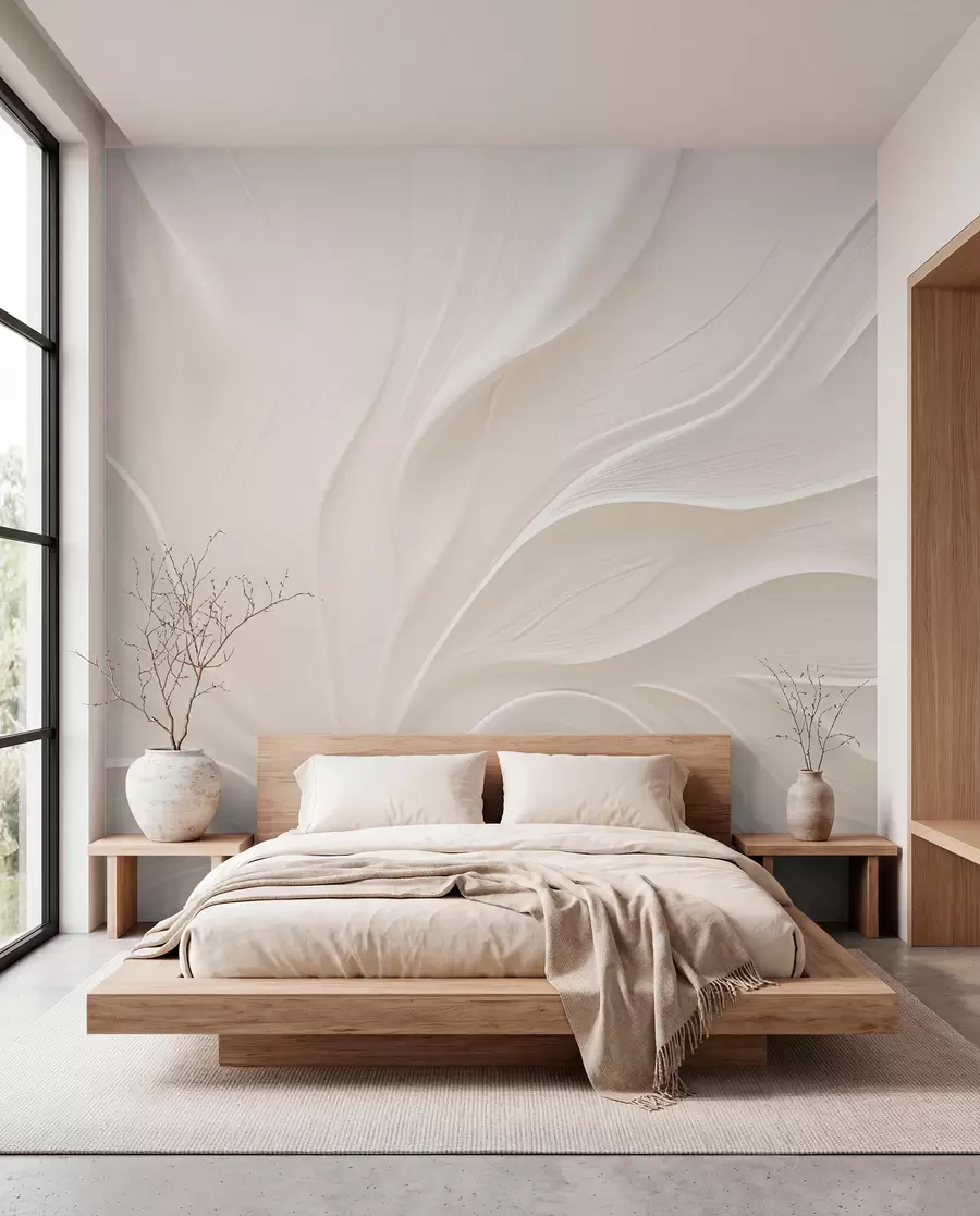 wall murals Нежни провидни листови на грани w05267