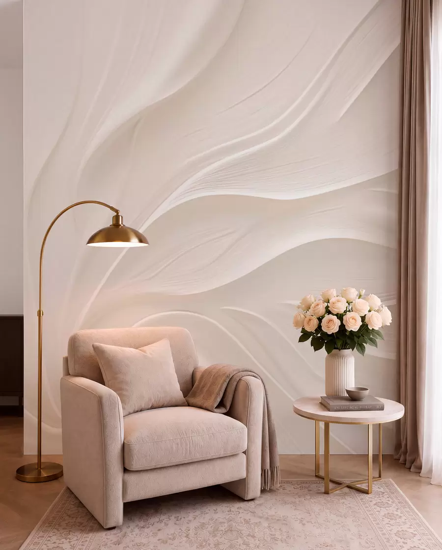 wall murals Нежни провидни листови на грани w05267