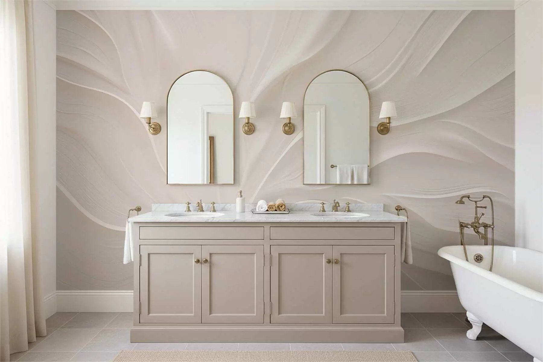 wall murals Нежни провидни листови на грани w05267