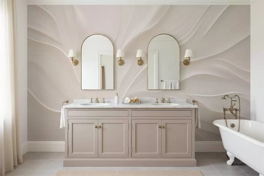 wall murals Нежни провидни листови на грани w05267