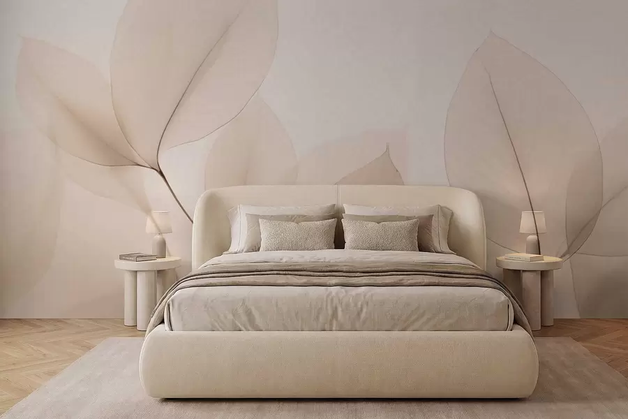 wall murals Бели цвет са танком линијом w05268