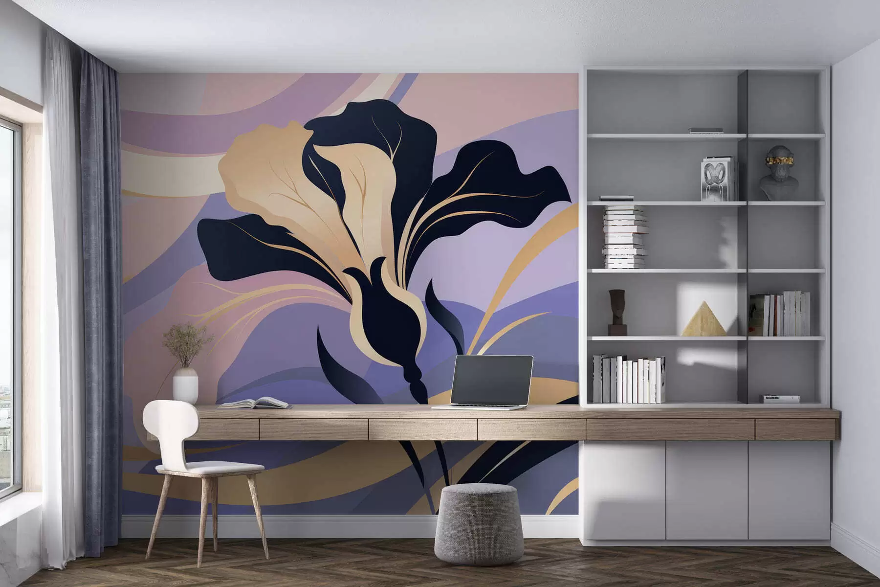 wall murals Апстрактни ирис w05309
