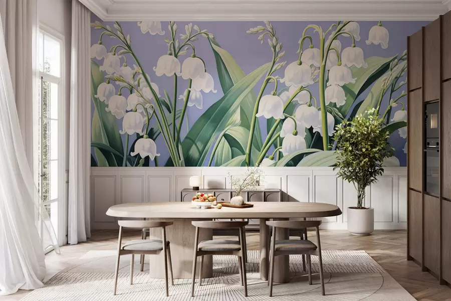 wall murals Љиљани у зору w05314