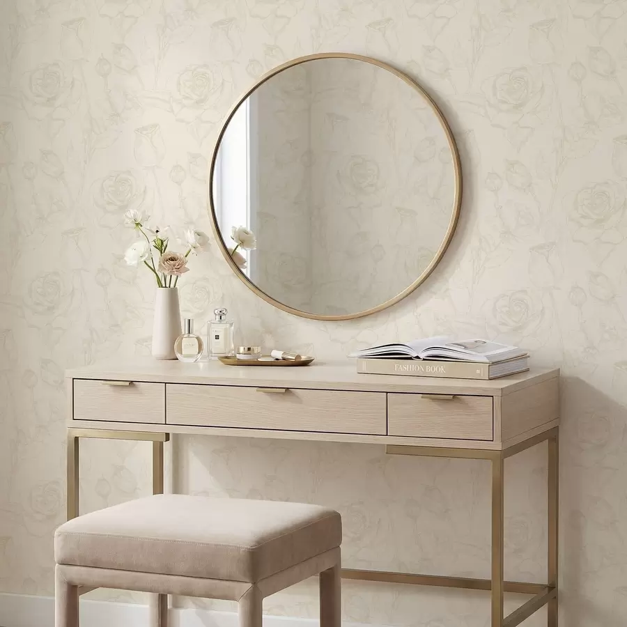 wall murals Светло ружичасти узорак на беж позадини a01124