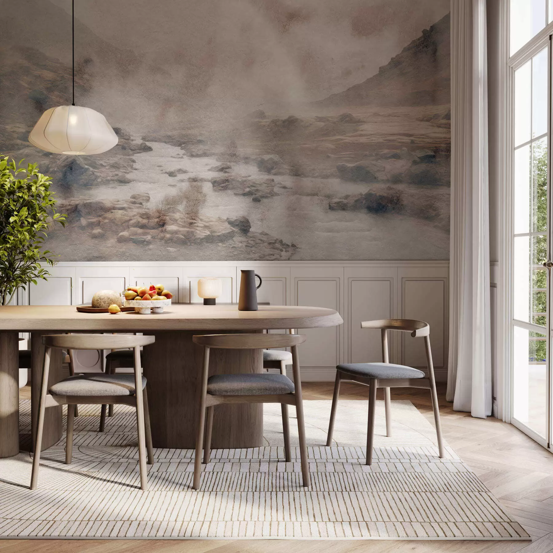 wall murals Долина тихе магле w05363