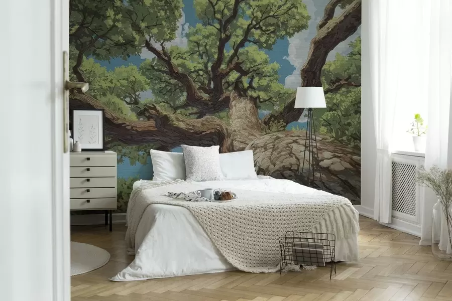 wall murals Величанствено мозаично дрво w05368