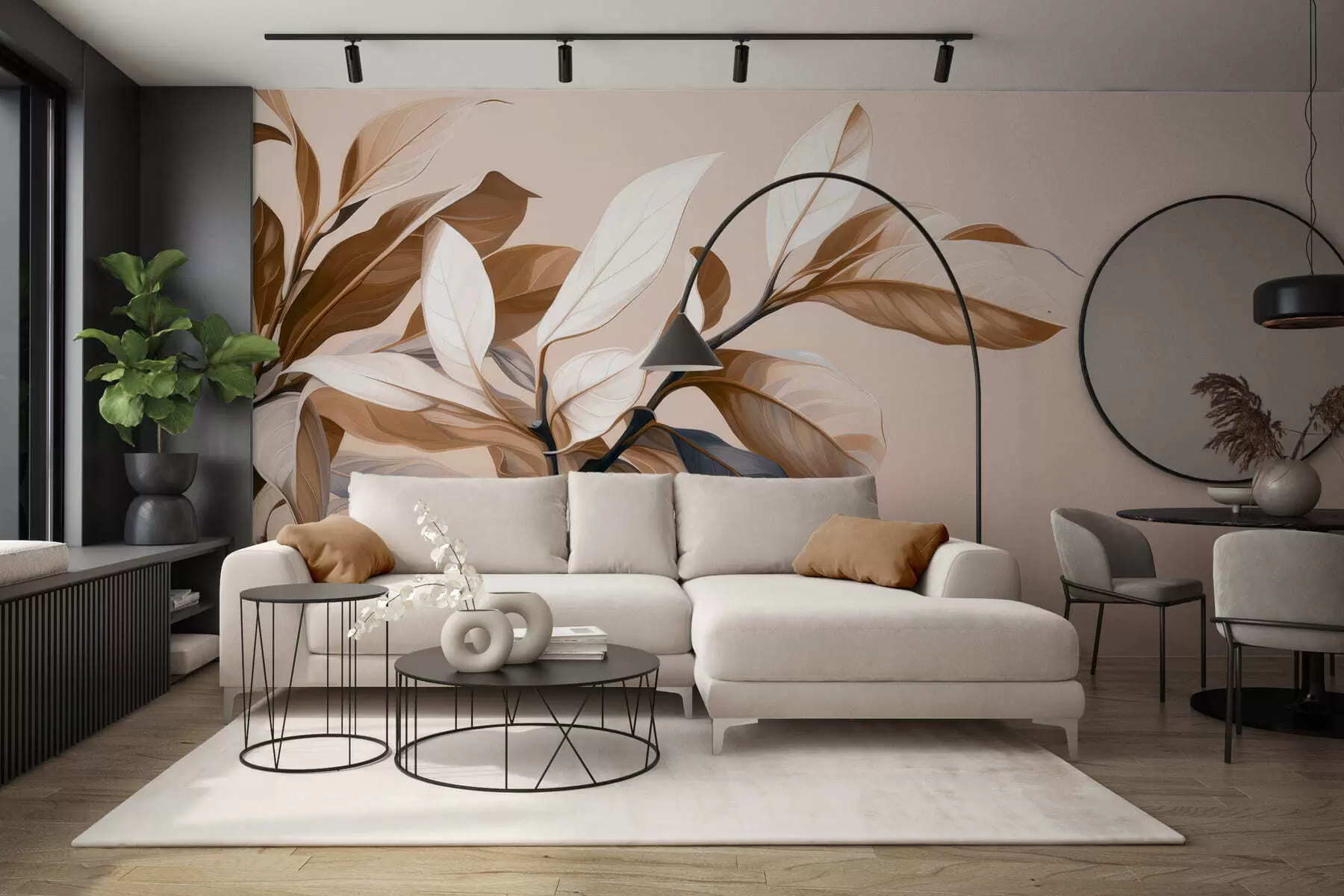 wall murals Елегантна грана фикуса w05315
