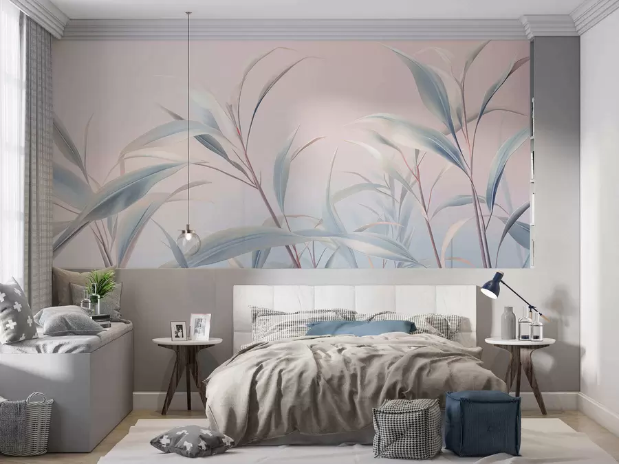 wall murals Краљевска елеганција лишћа w05361