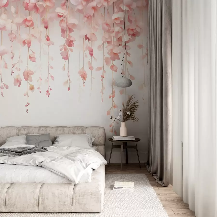wall murals Висећи цветни узорак w05343