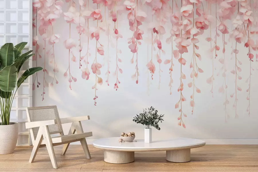 wall murals Висећи цветни узорак w05343
