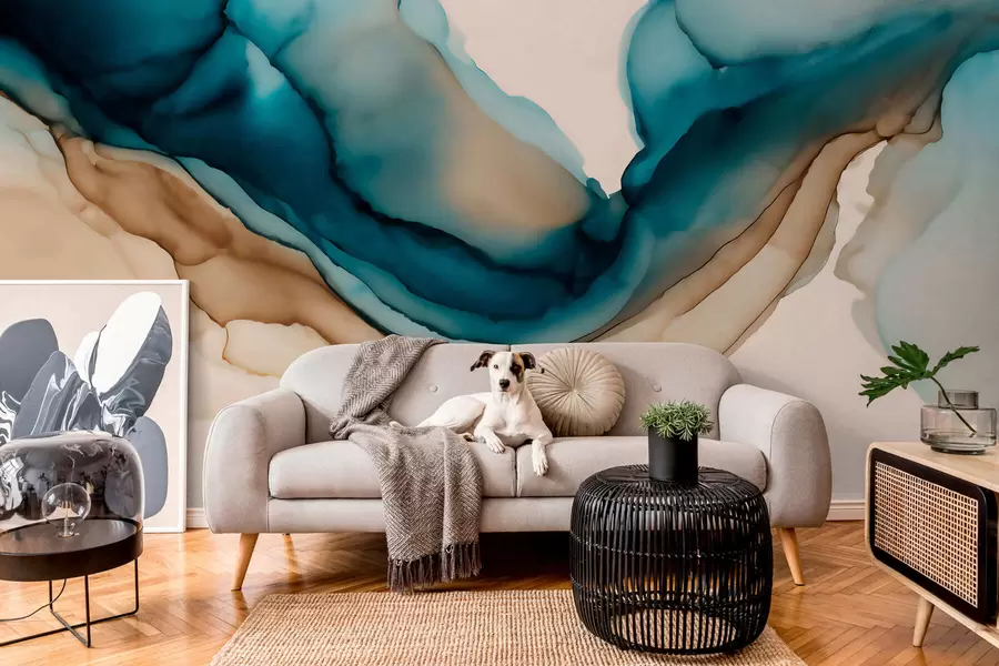 wall murals апстрактна текстура у стилу алкохолног мастила w05238