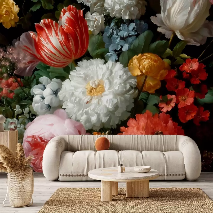 wall murals Луксузна цветна композиција пролећне баште w09676