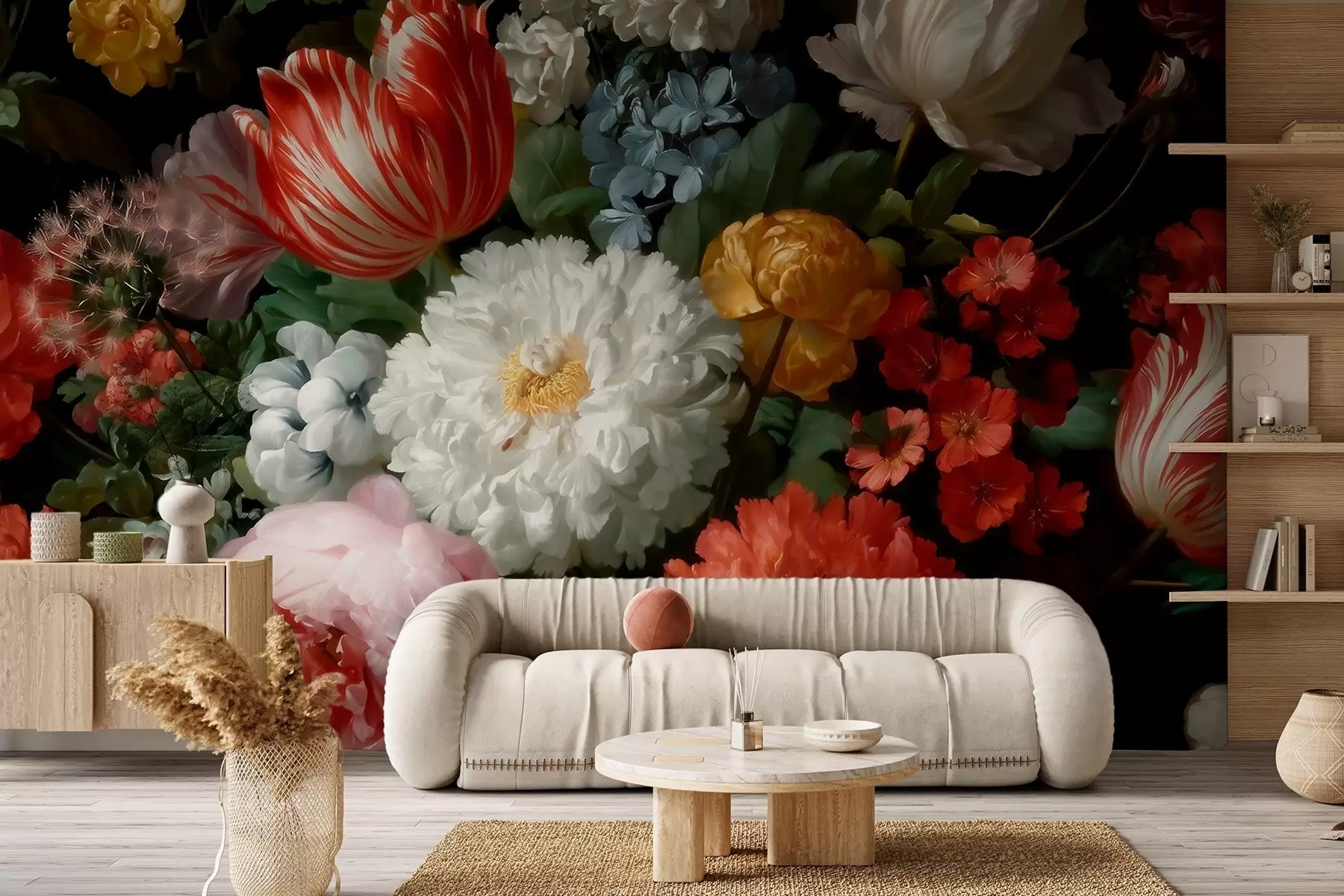 wall murals Луксузна цветна композиција пролећне баште w09676