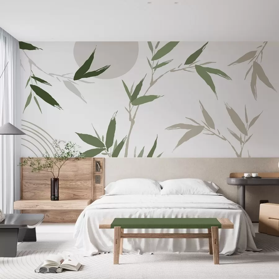 wall murals Апстрактна грана са лишћем w05398v1