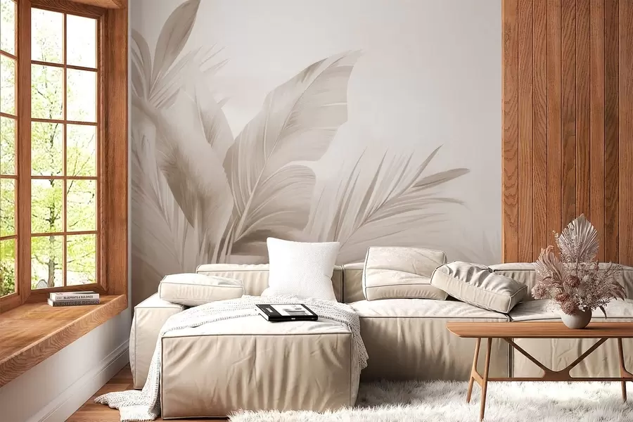 wall murals Листови банане, дуги листови w05377