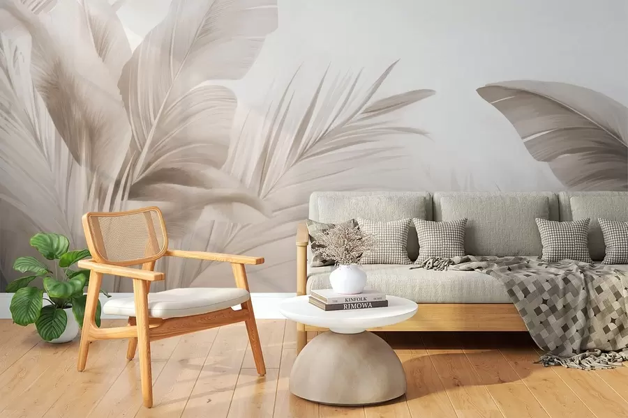 wall murals Листови банане, дуги листови w05377