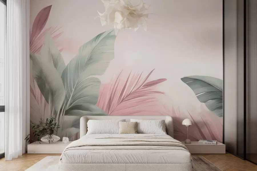 wall murals Листови банане, дуги листови w05377v2