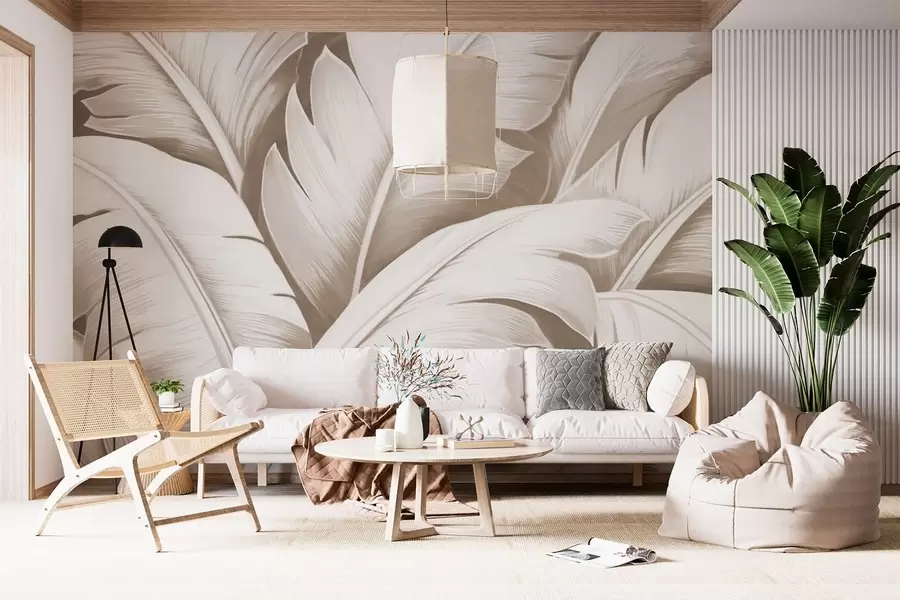 wall murals Велики листови банане w04991