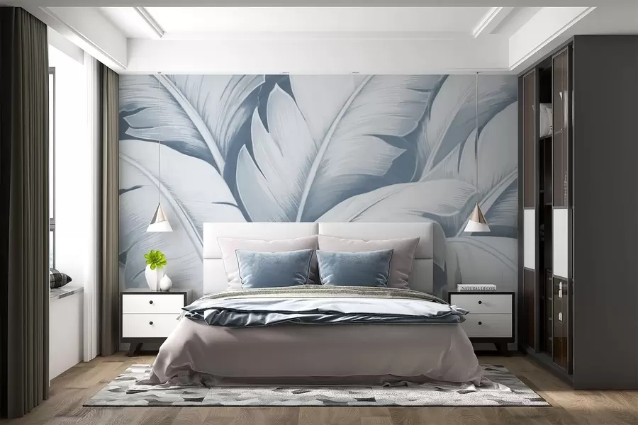 wall murals Велики листови банане w04991v2