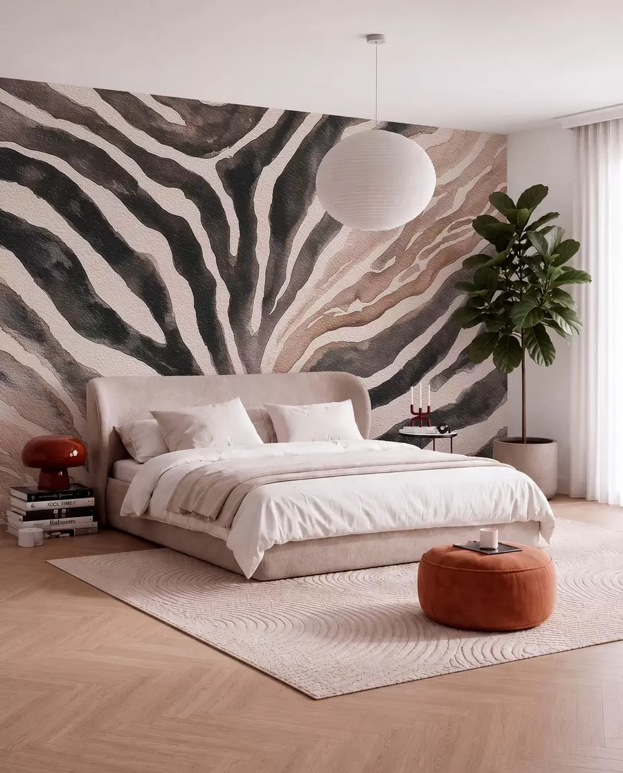 wall murals Мекана апстракција са природним текстурама у неутралним тоновима w09801