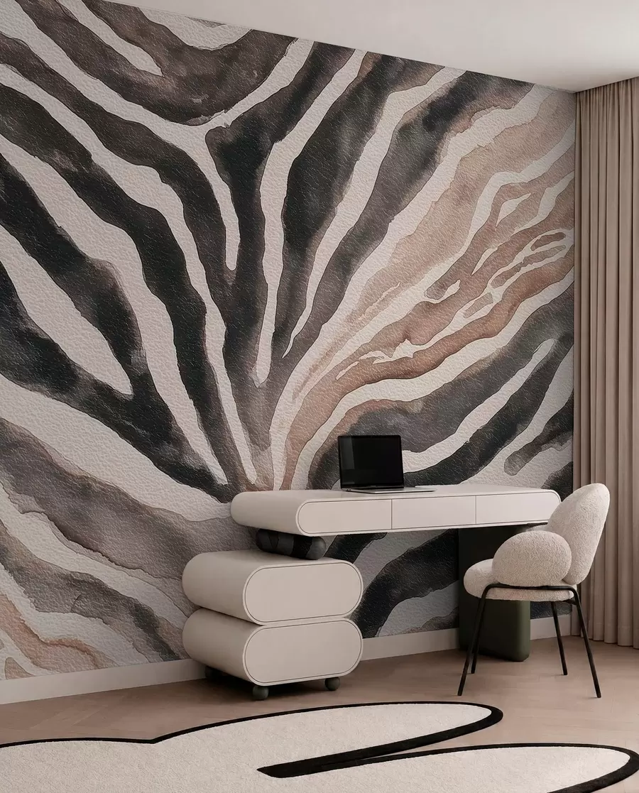 wall murals Мекана апстракција са природним текстурама у неутралним тоновима w09801