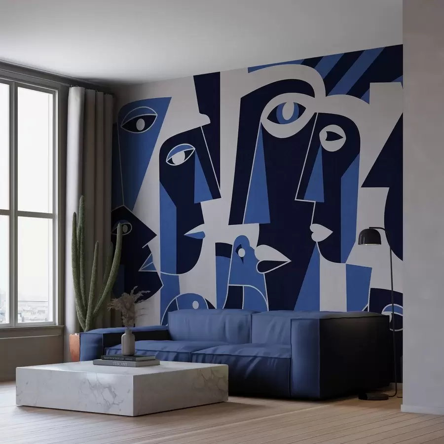 wall murals Лица у афричком стилу w05446v1