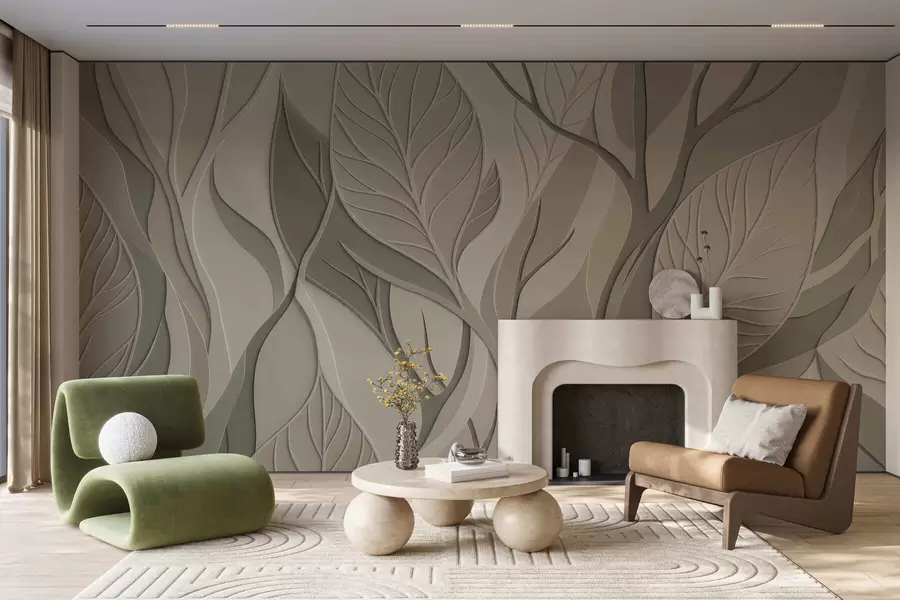 wall murals Листови који се пресецају w05448