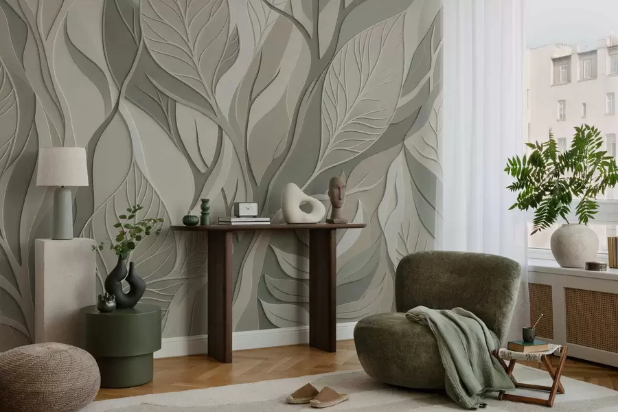 wall murals Листови који се пресецају w05448