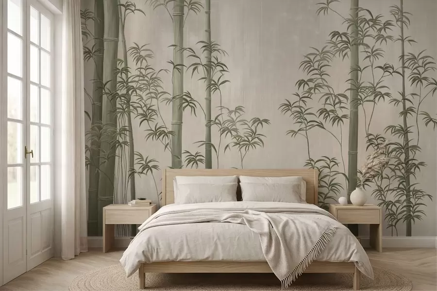 wall murals Светло зелени бамбус w05120v1