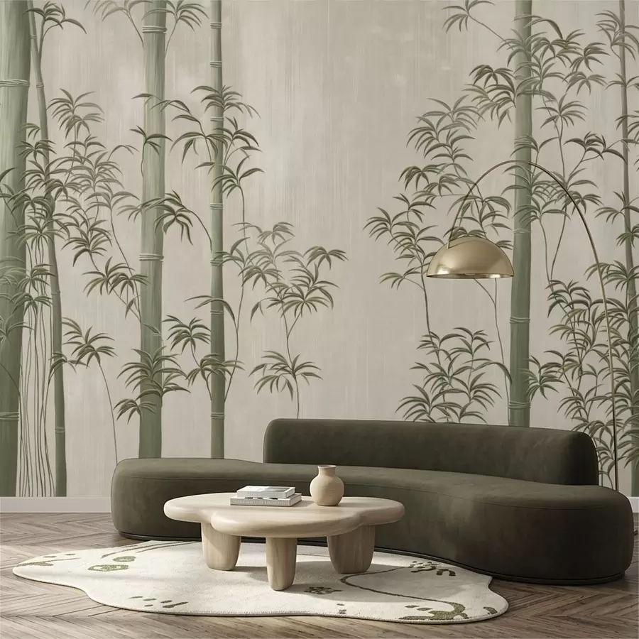 wall murals Светло зелени бамбус w05120v1