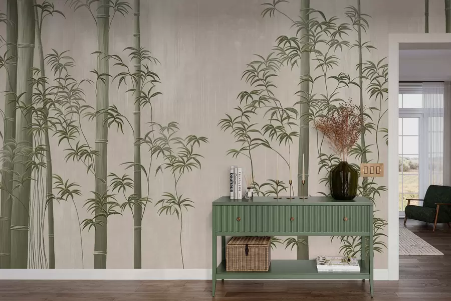 wall murals Светло зелени бамбус w05120v1