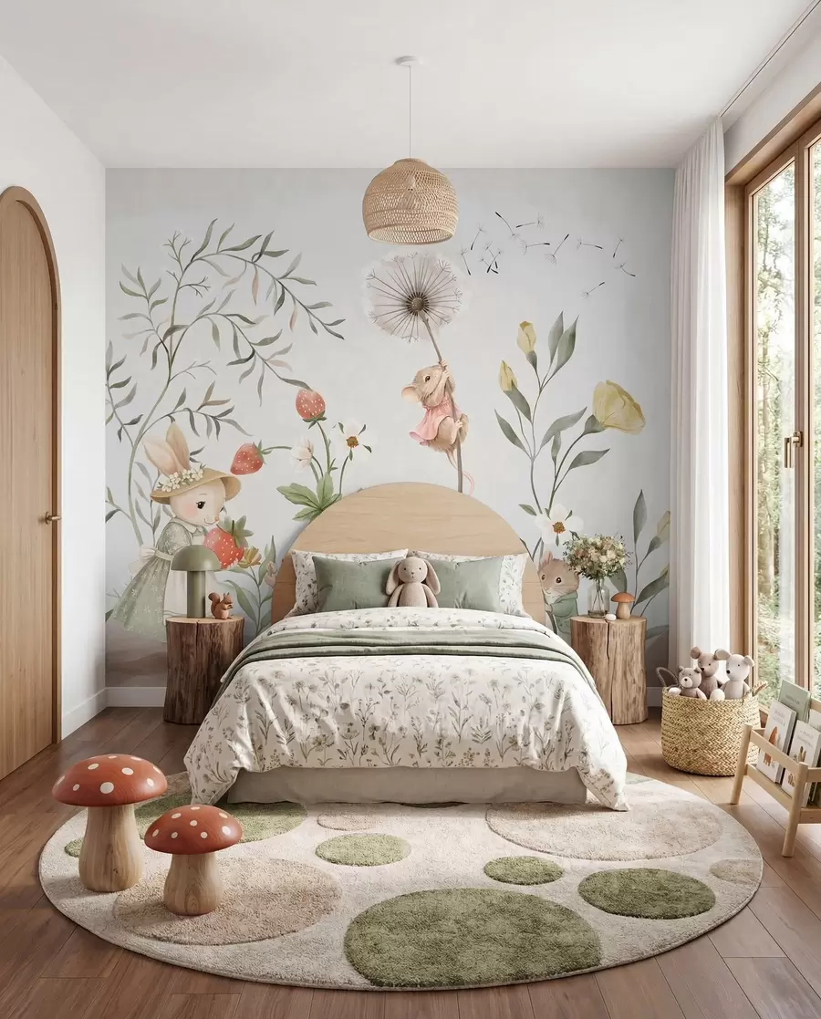 wall murals Mali stanovnici livade w05422