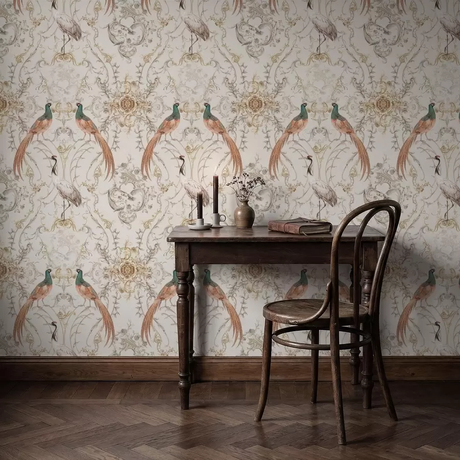 wall murals Украсни узорак са птицама и мотивима a01156