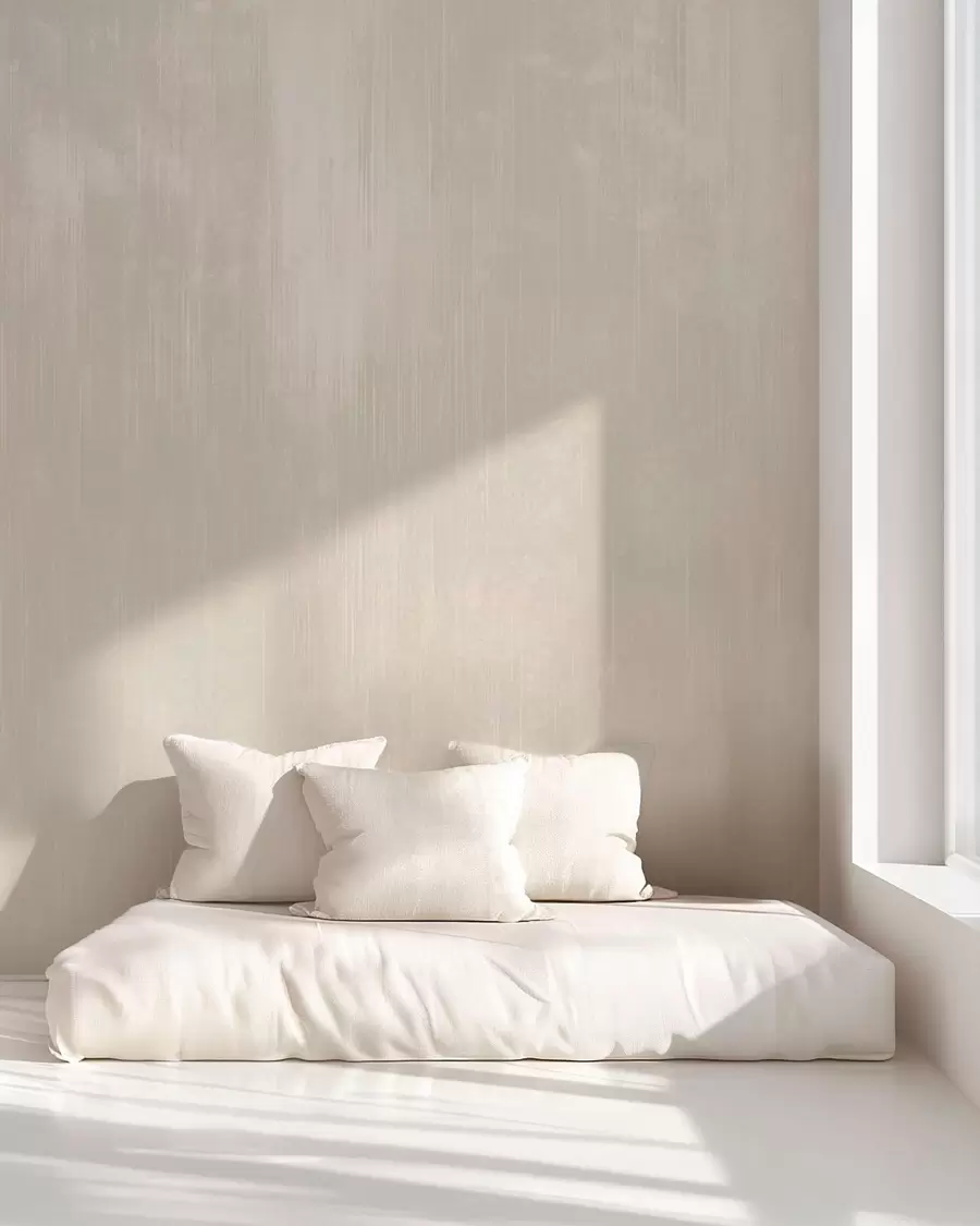 wall murals Светло беж позадина са суптилном вертикалном текстуром w05121