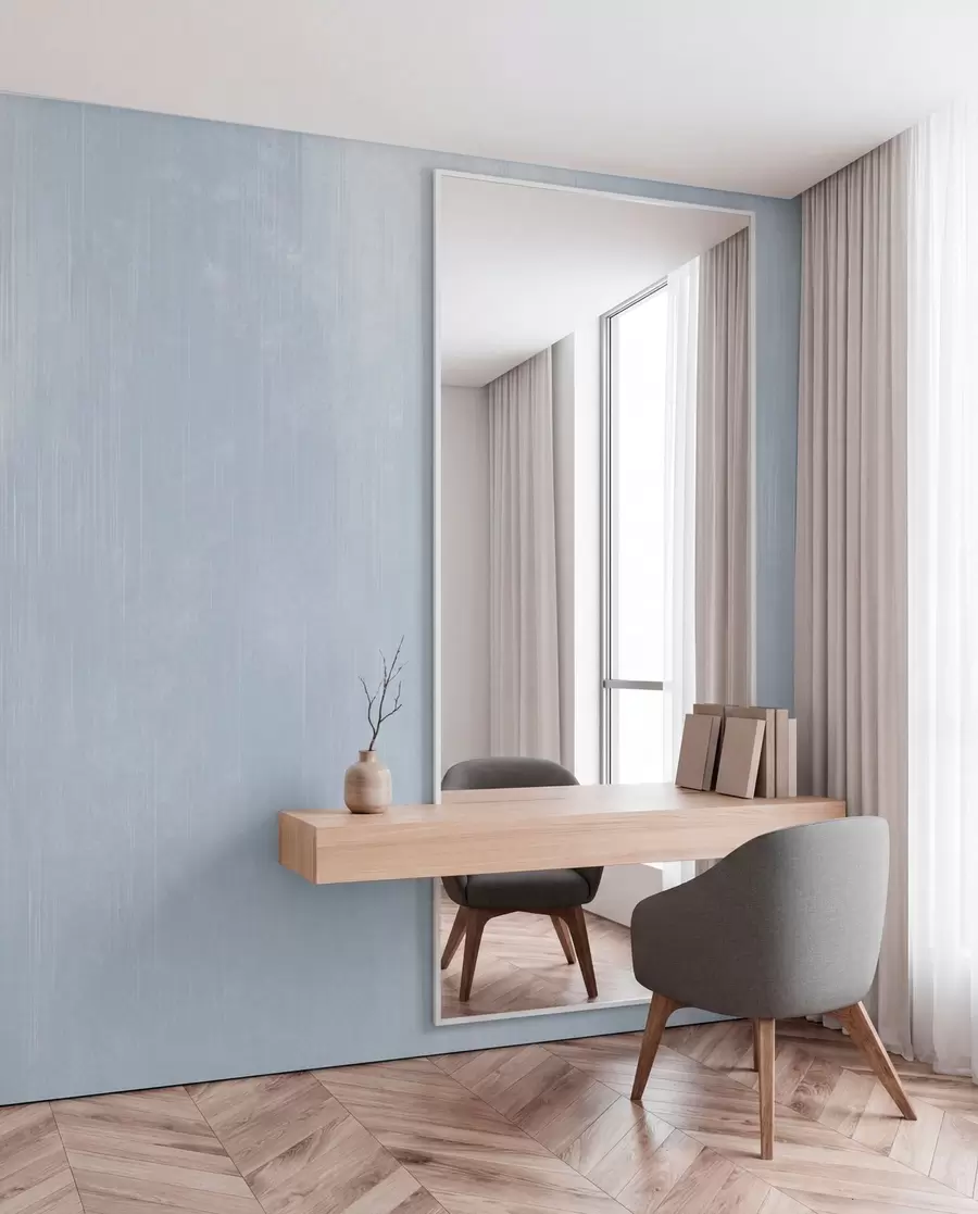 wall murals Светлоплава позадина са меком вертикалном текстуром w05121v1