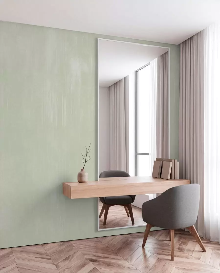 wall murals Бледо зелена позадина са светлом вертикалном текстуром w05121v3